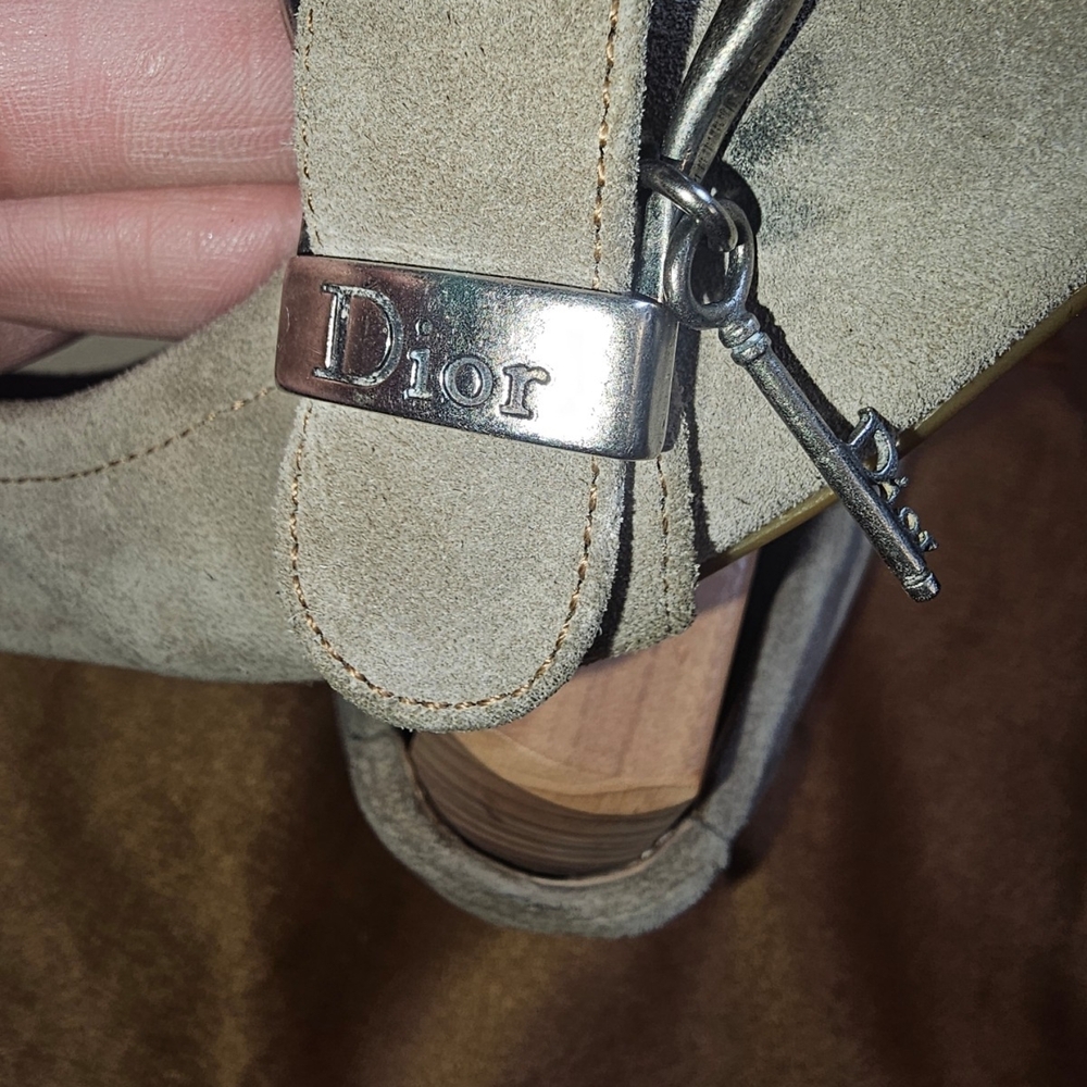 Dior Suede Buckle Ballet Flats : Couture Saddle Key Wealth 41 Womens - Picture 6 of 13